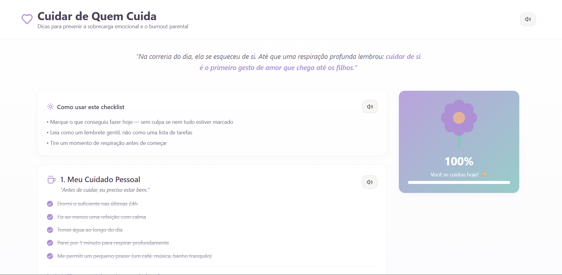 Cuidar de quem cuida